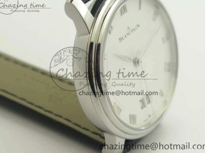 1228 SportInspired Villeret 6669 SS HG 1:1 Best Edition White Dial On Leather Strap V 8099